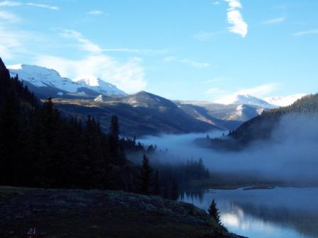 Sunrise in the Rockies