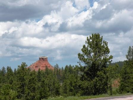 A Red Butte near Newcastle Wyoming