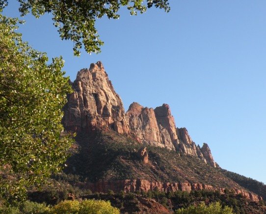 View from Watchman Campground in Zion National Park