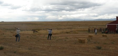 busting clays at 30 mph